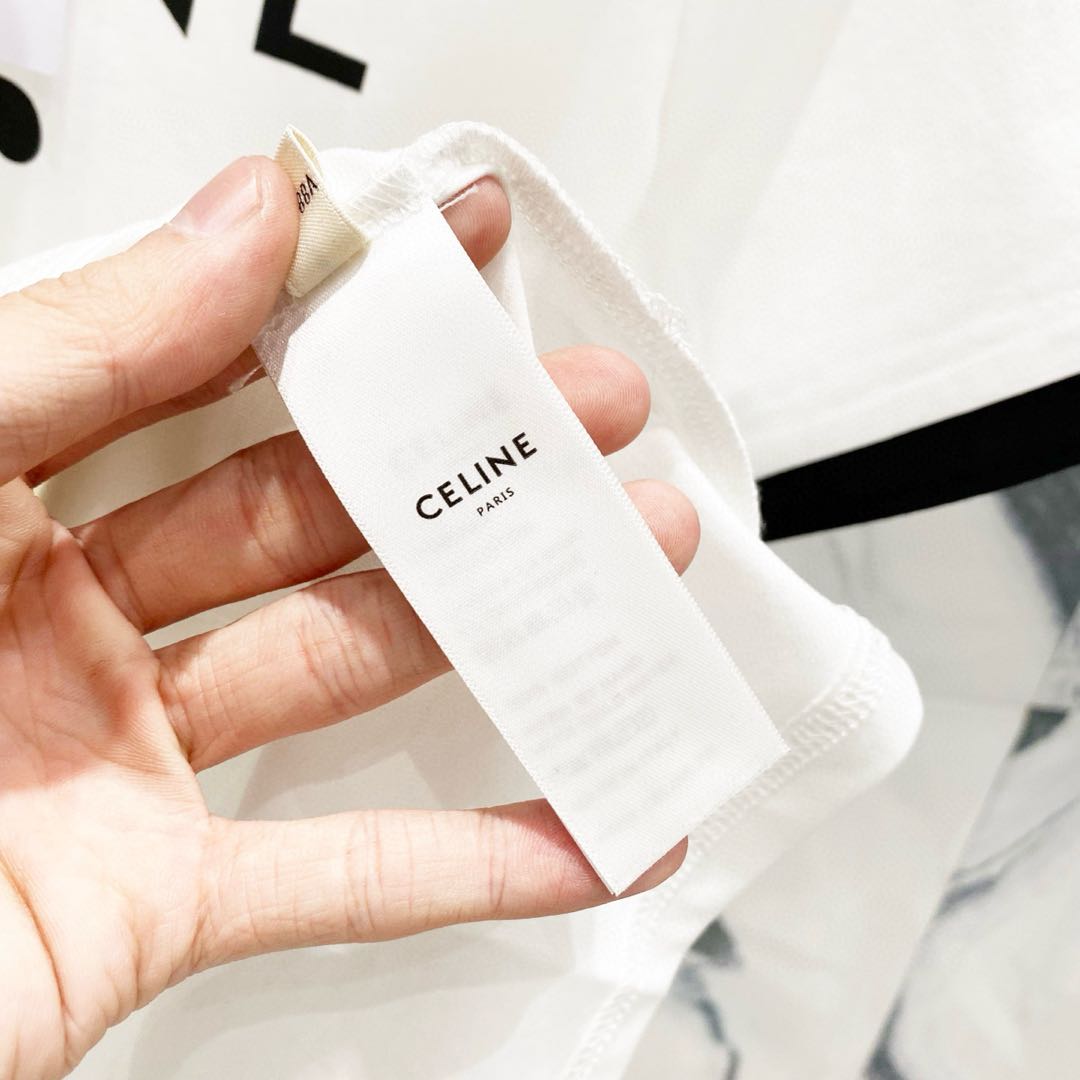 CELINE PARIS T-shirt in cotton jersey (2X872501F-01NB）