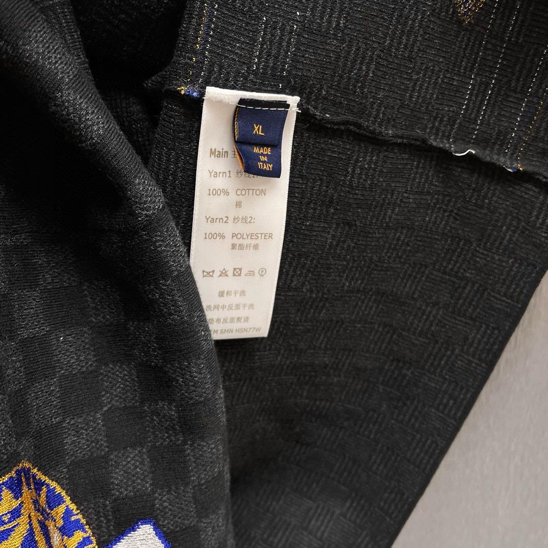 Louis Vuitton Damier Monogram Crew Neck T-Shirt（1AHVMR）