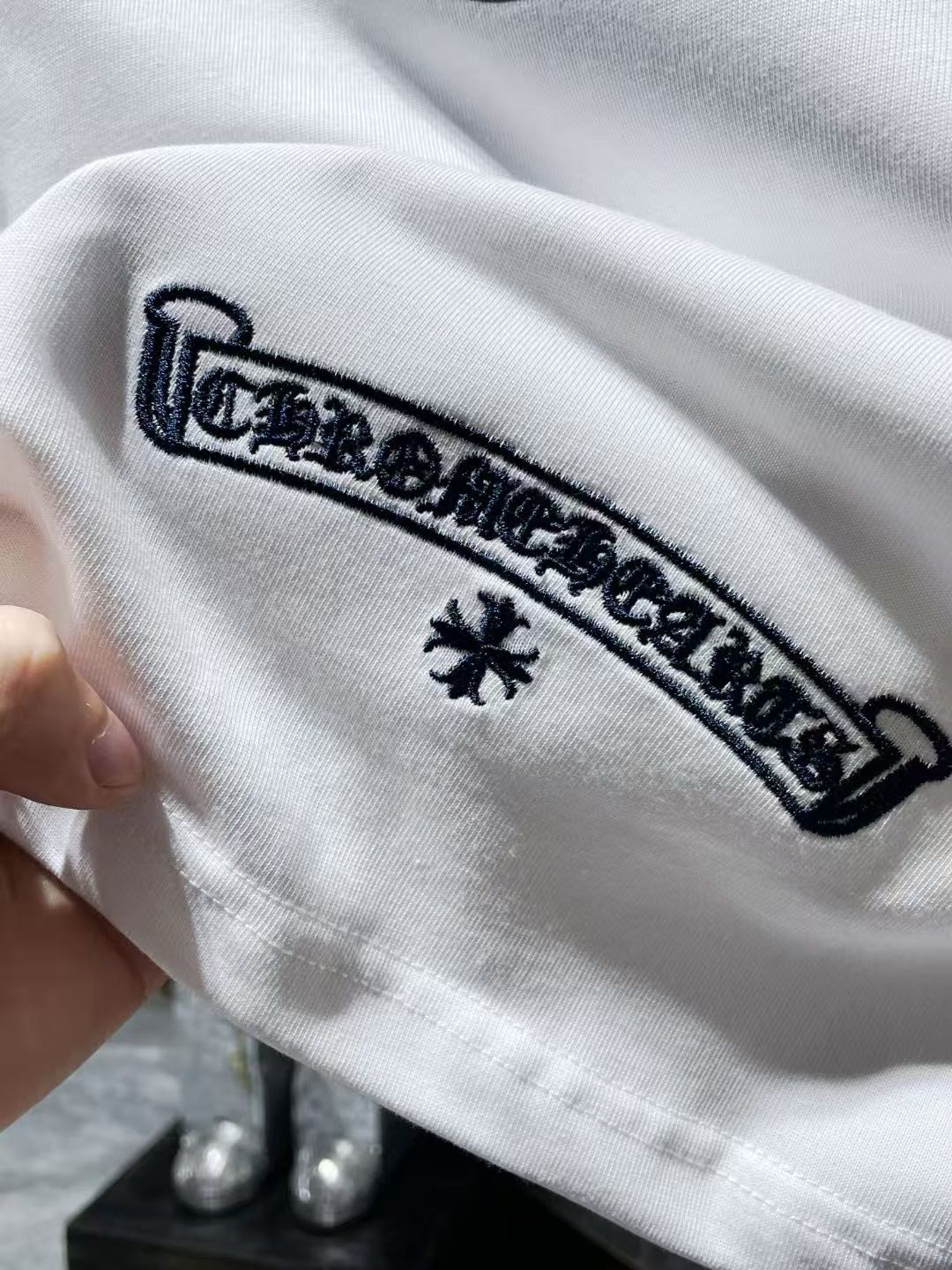 Chrome Hearts horseshoe embroidered short sleeve T-shirt（CH-8637）