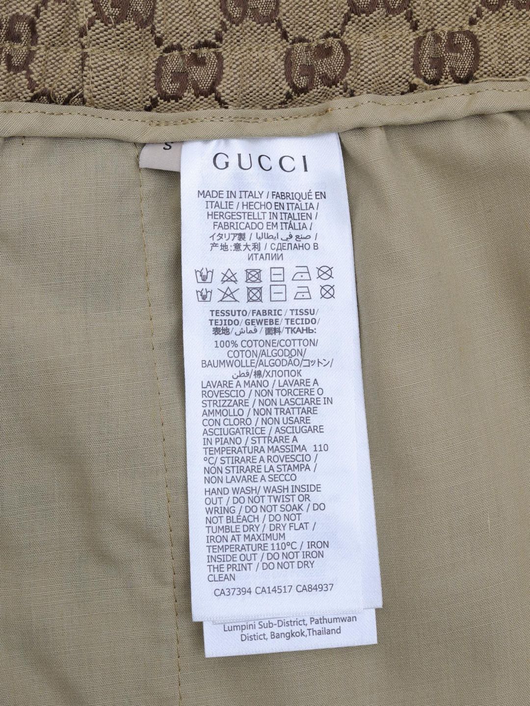 GUCCI Short de Lino y GG （102953）