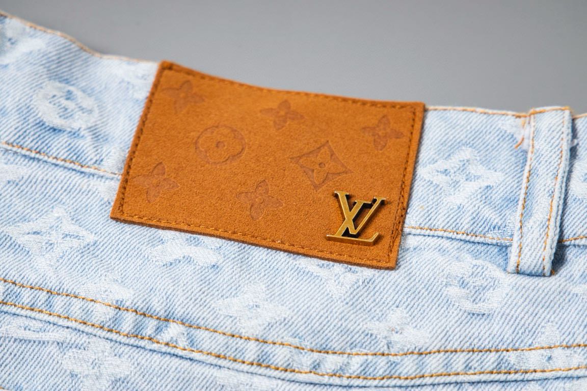 Tyler, The Creator x Louis Vuitton Monogram Denim Pants "Indigo" (1AFRXR）