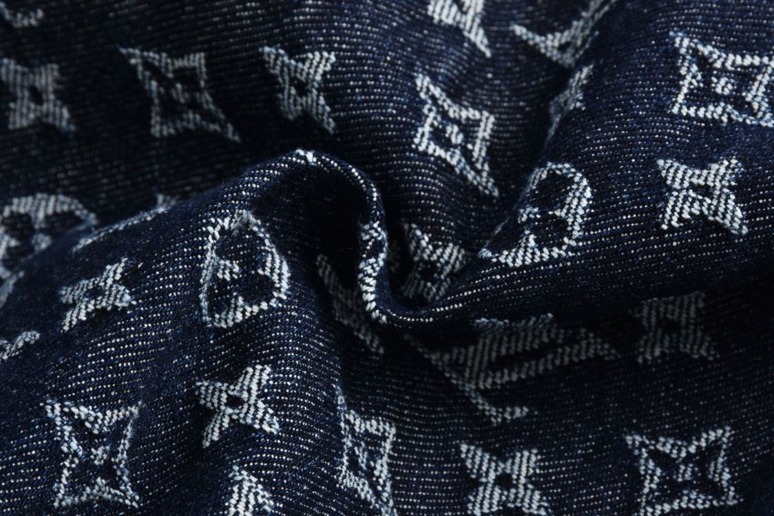 Louis Vuitton Monogram Jacquard Denim Skate Pants (1AFX30）