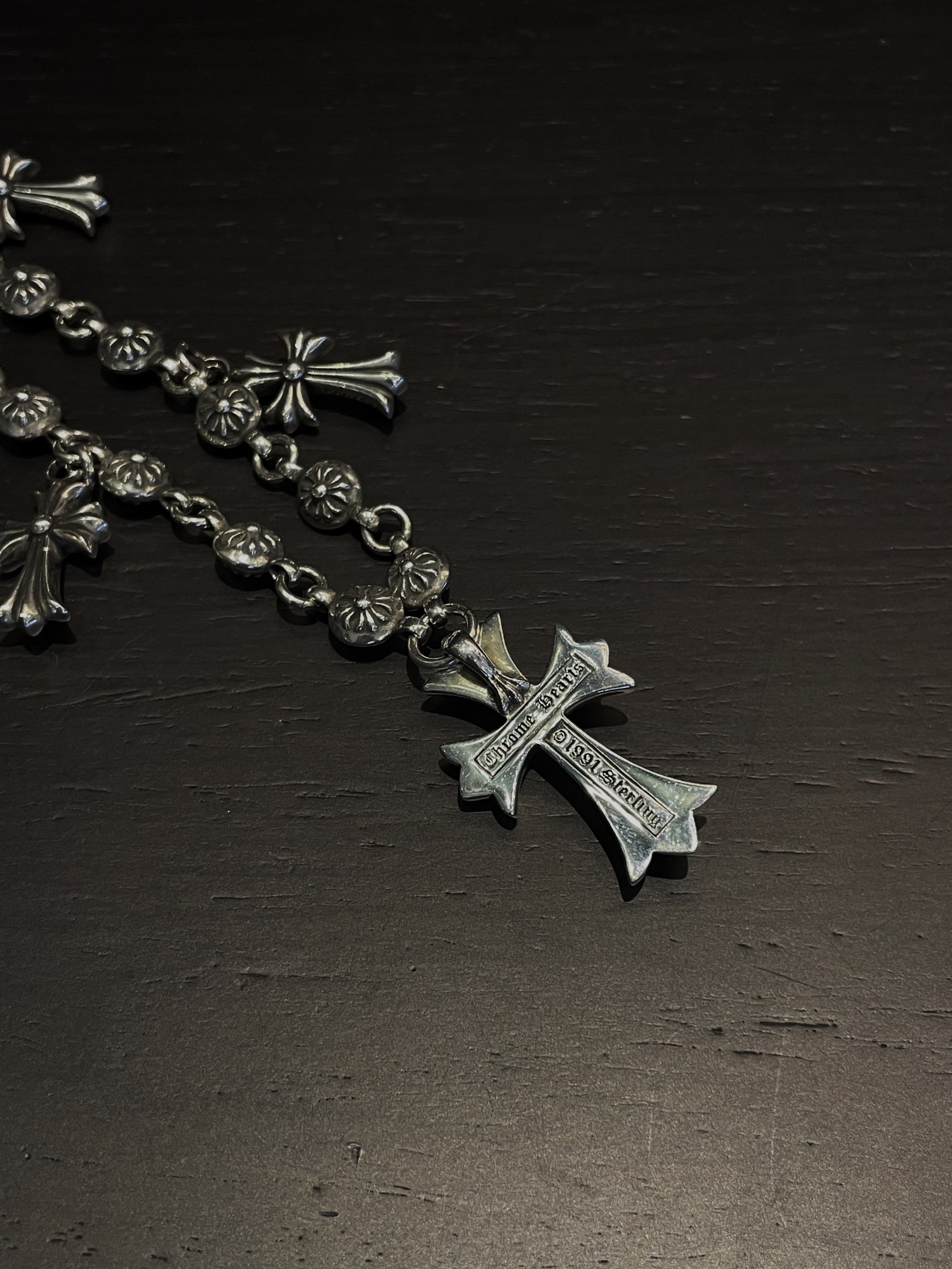 Chrome Heart Cross Beaded Pants Chain （CHROME HEARTS 405）