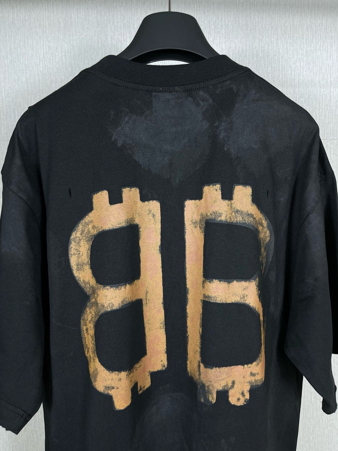 BALENCIAGA Crypto T-shirt Oversized "Black"（739028TOVN81055）