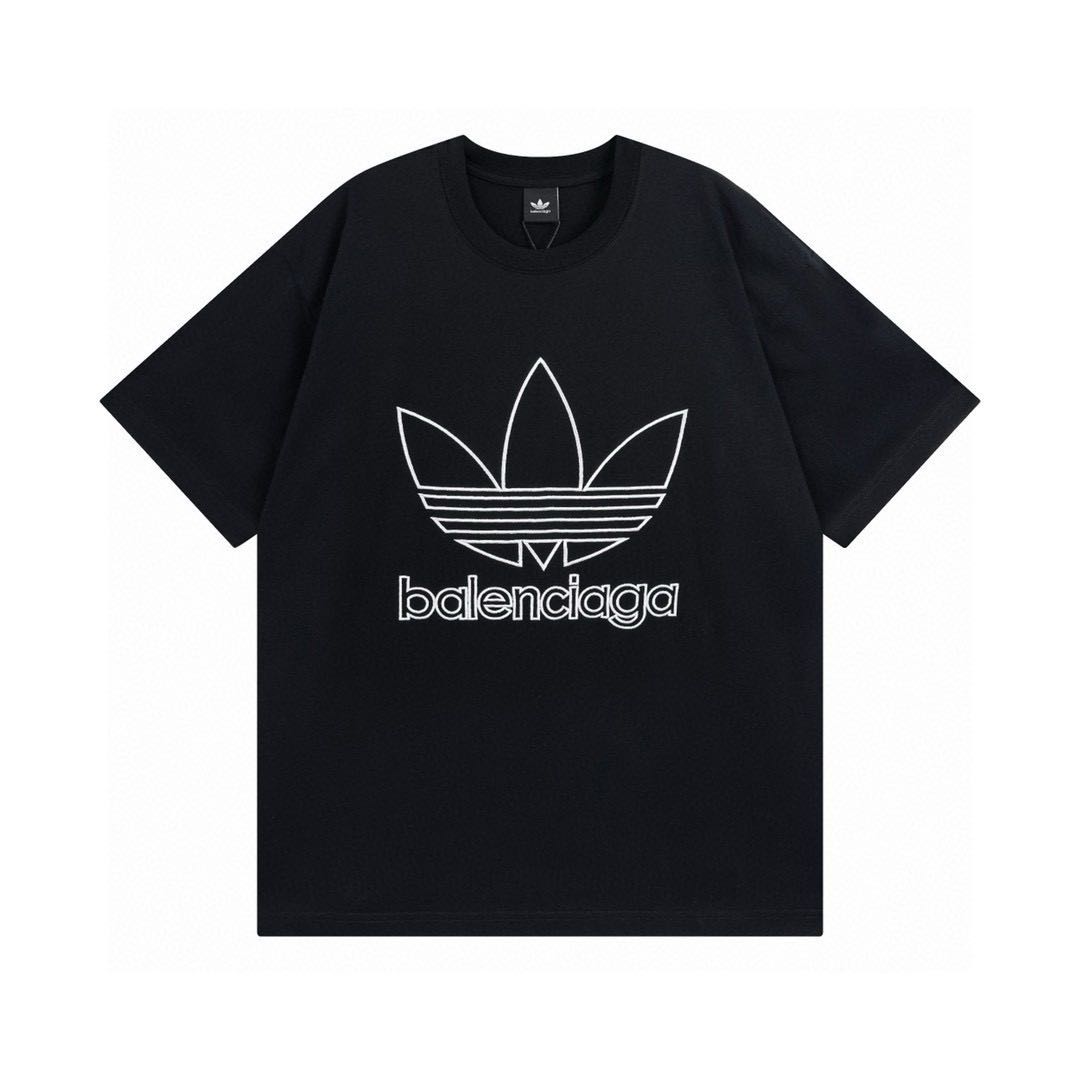 Balenciaga 24ss clover joint embroidery T-shirt（124016）