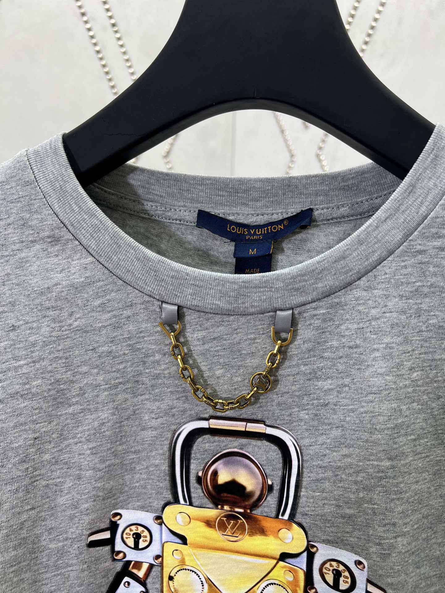 Louis Vuitton Robot Print Cropped Top（1AI430）