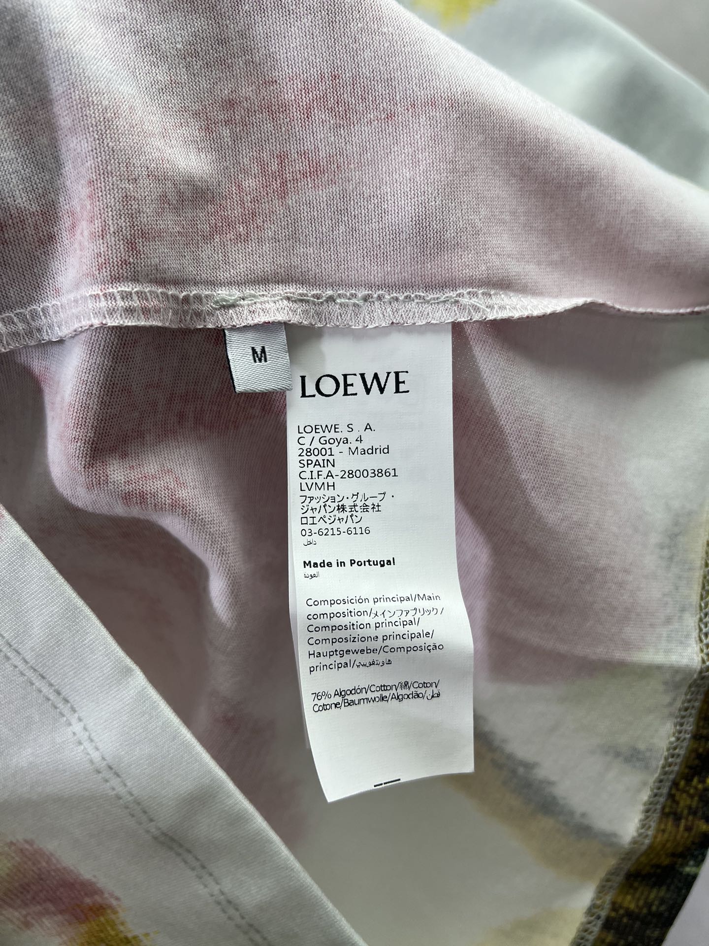 LOEWE Floral Print T-Shirt Small Fit（S359Y22X95-5459）