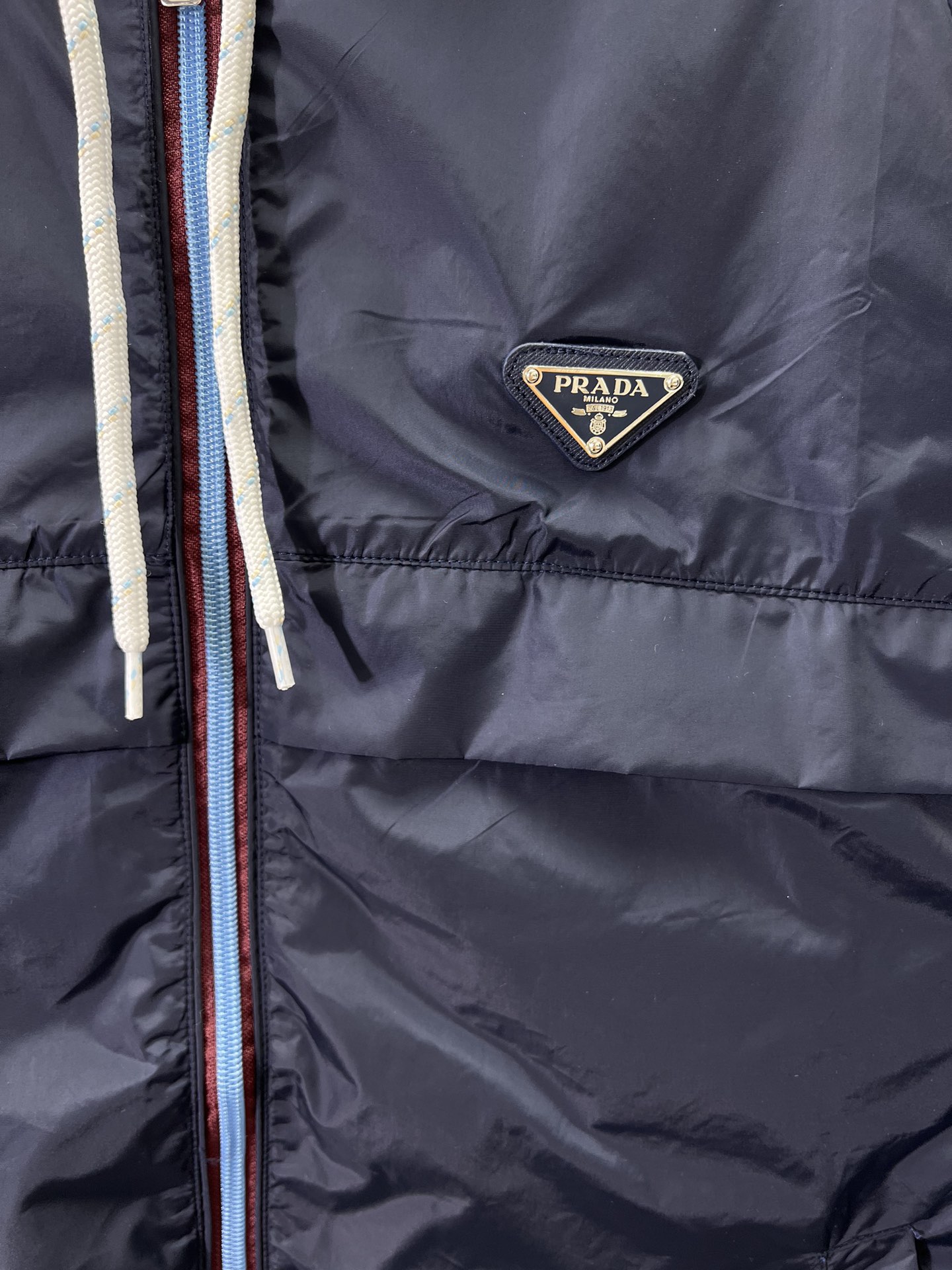 Prada Navy Jackets (SGC864-1WQ9-F0ABB-S-OOO）
