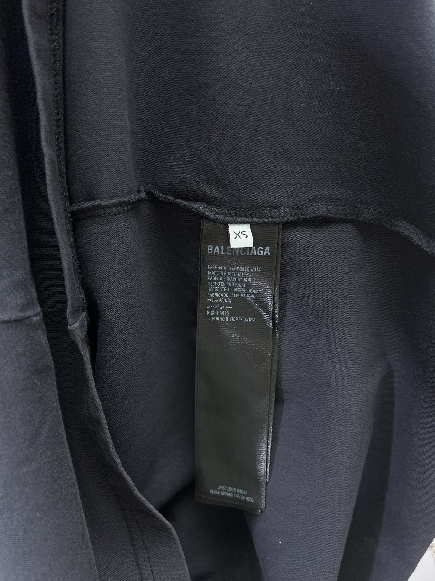 Balenciaga Britney Spears Series Oversized T-shirt in Faded Black /blue（850345TTVJ61041）