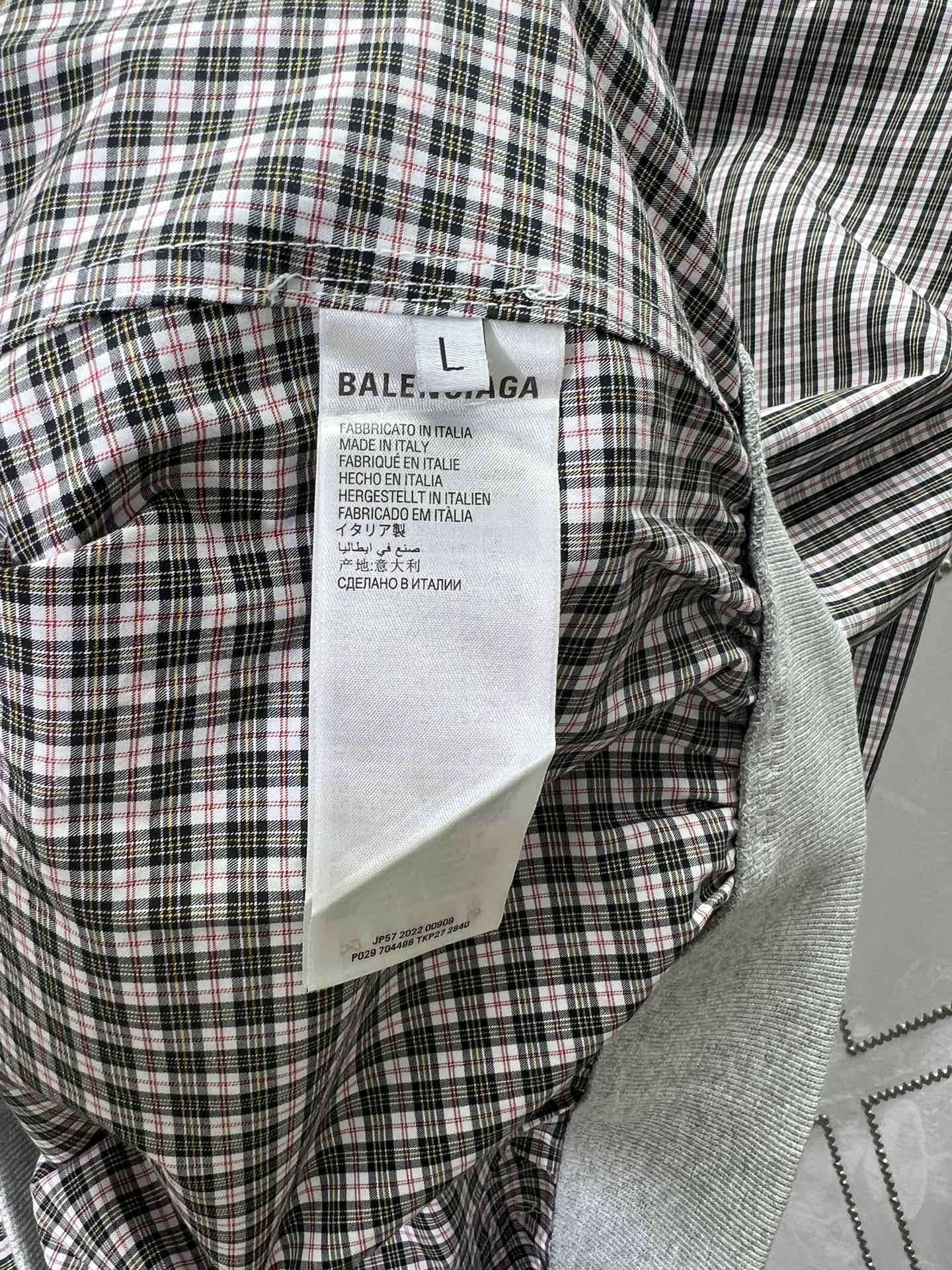 Balenciaga Tartan Hooded Shirt（831570TSM079364）