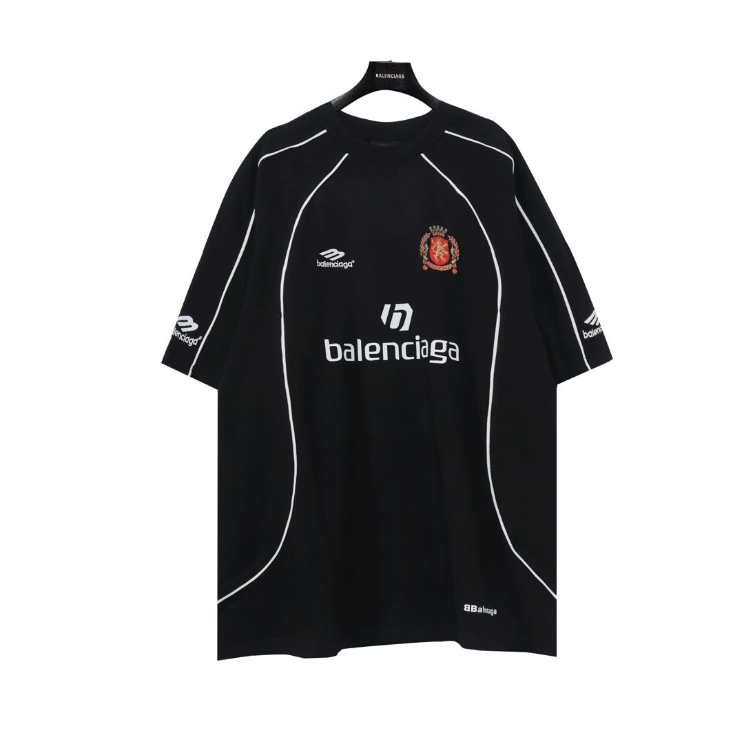 BALENCIAGA Barcelona Soccer Oversized T-shirt (777705TPVR51070）