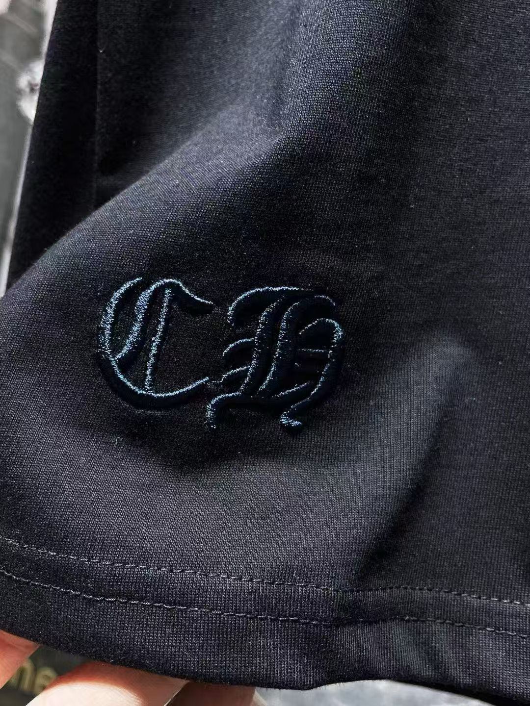 Chrome Hearts horseshoe embroidered short sleeve T-shirt（CH-6637）