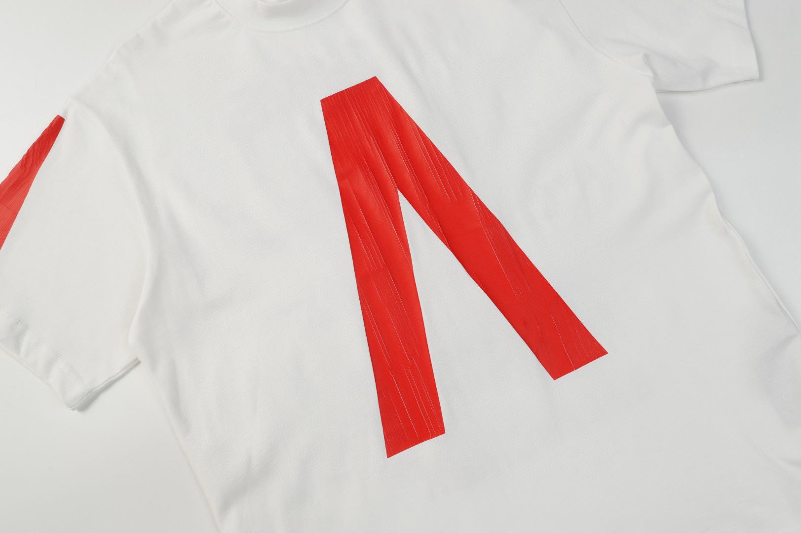 Balenciaga printed short-sleeved T-shirt "Red"（739028TQVA11568）