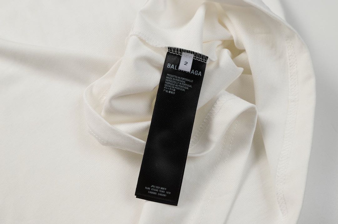 Balenciaga printed short-sleeved T-shirt "Red"（739028TQVA11568）