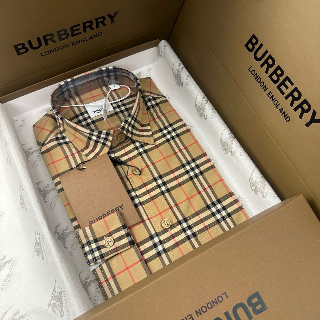 Burberry plaid shirt（80277781）