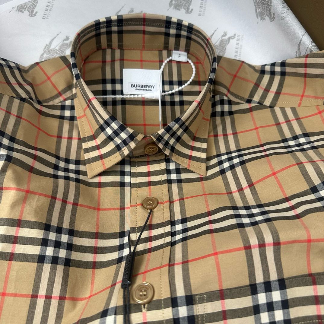 Burberry plaid shirt（80277781）