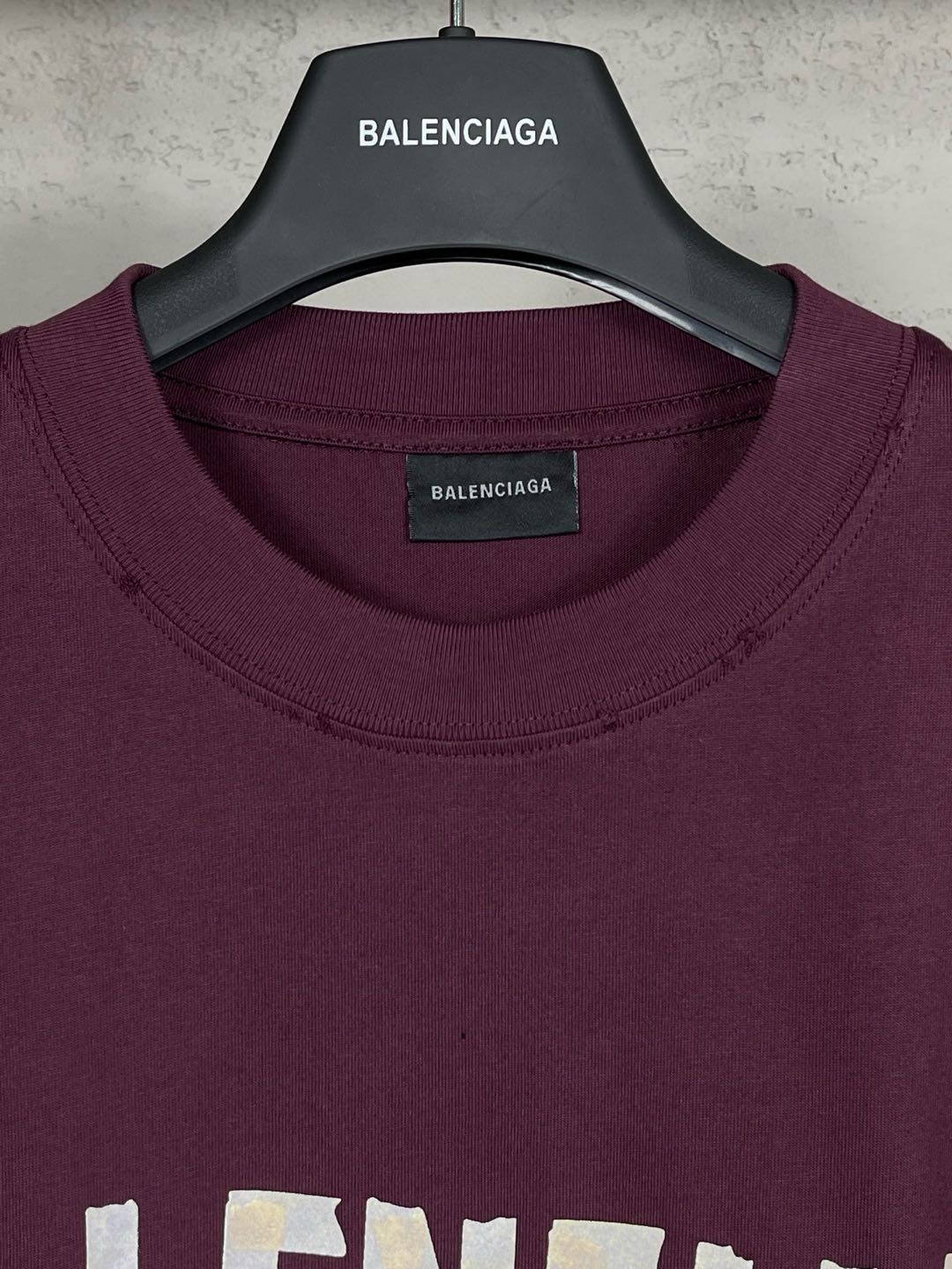 Balenciaga Tape Letters T-Shirt（124774）