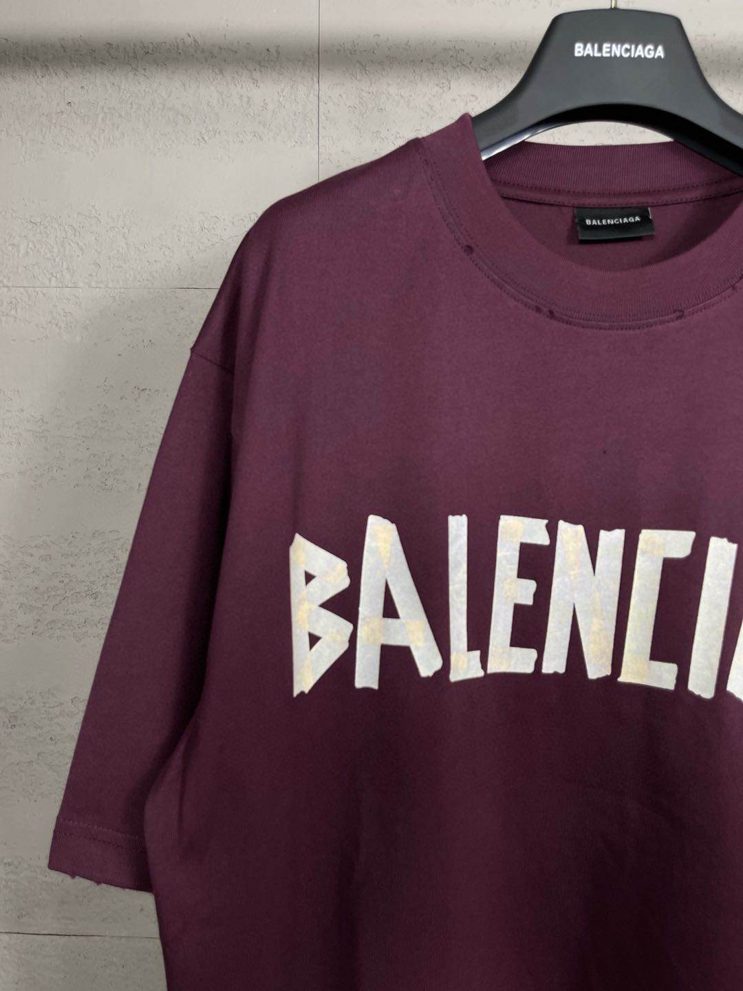 Balenciaga Tape Letters T-Shirt（124774）