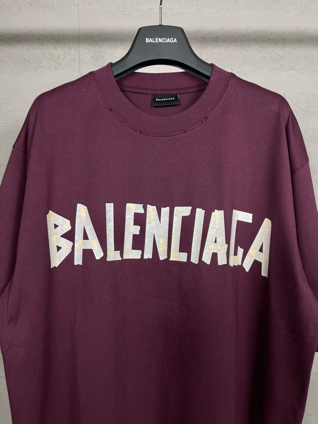 Balenciaga Tape Letters T-Shirt（124774）