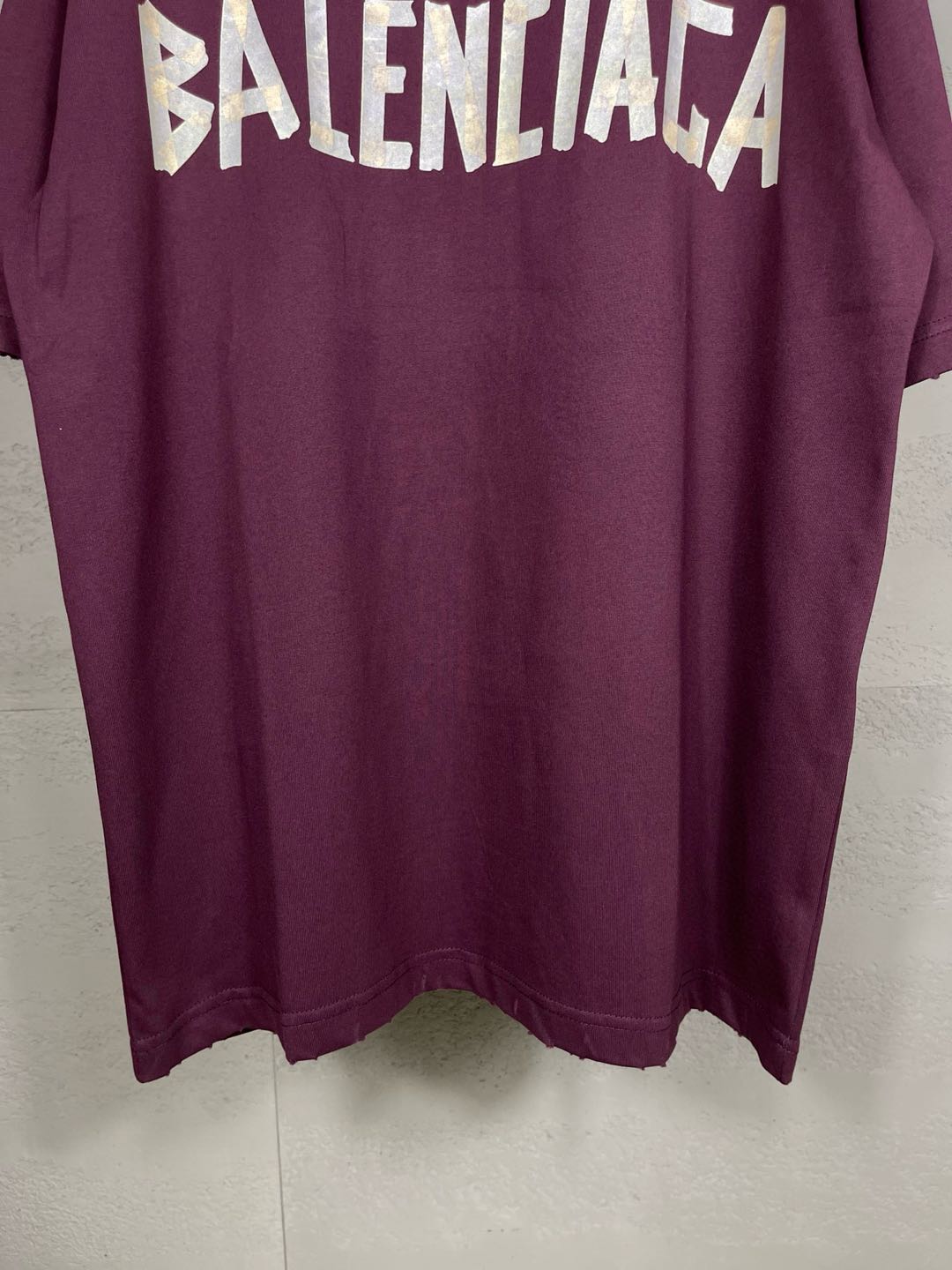Balenciaga Tape Letters T-Shirt（124774）