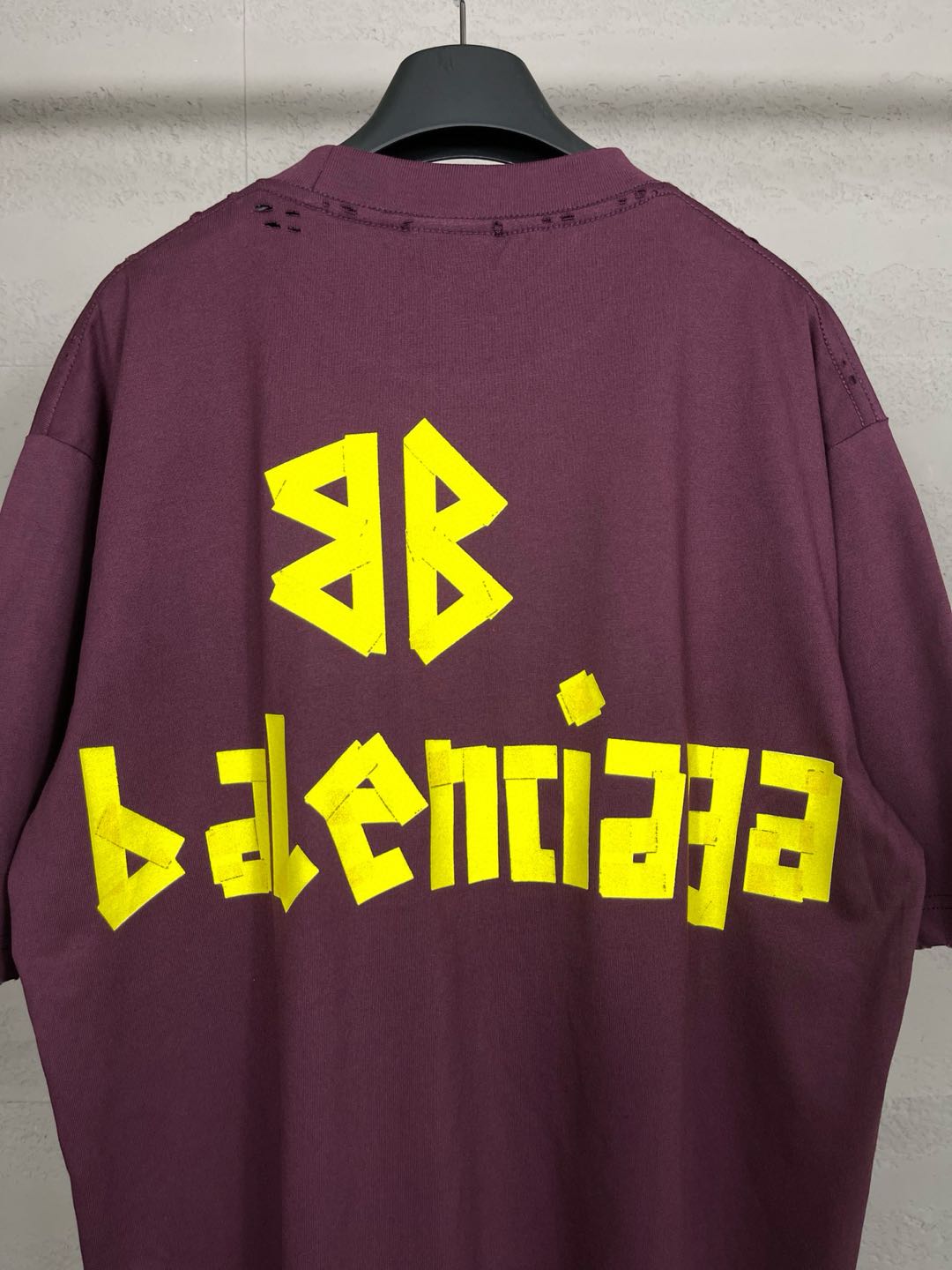 Balenciaga Tape Letters T-Shirt（124774）