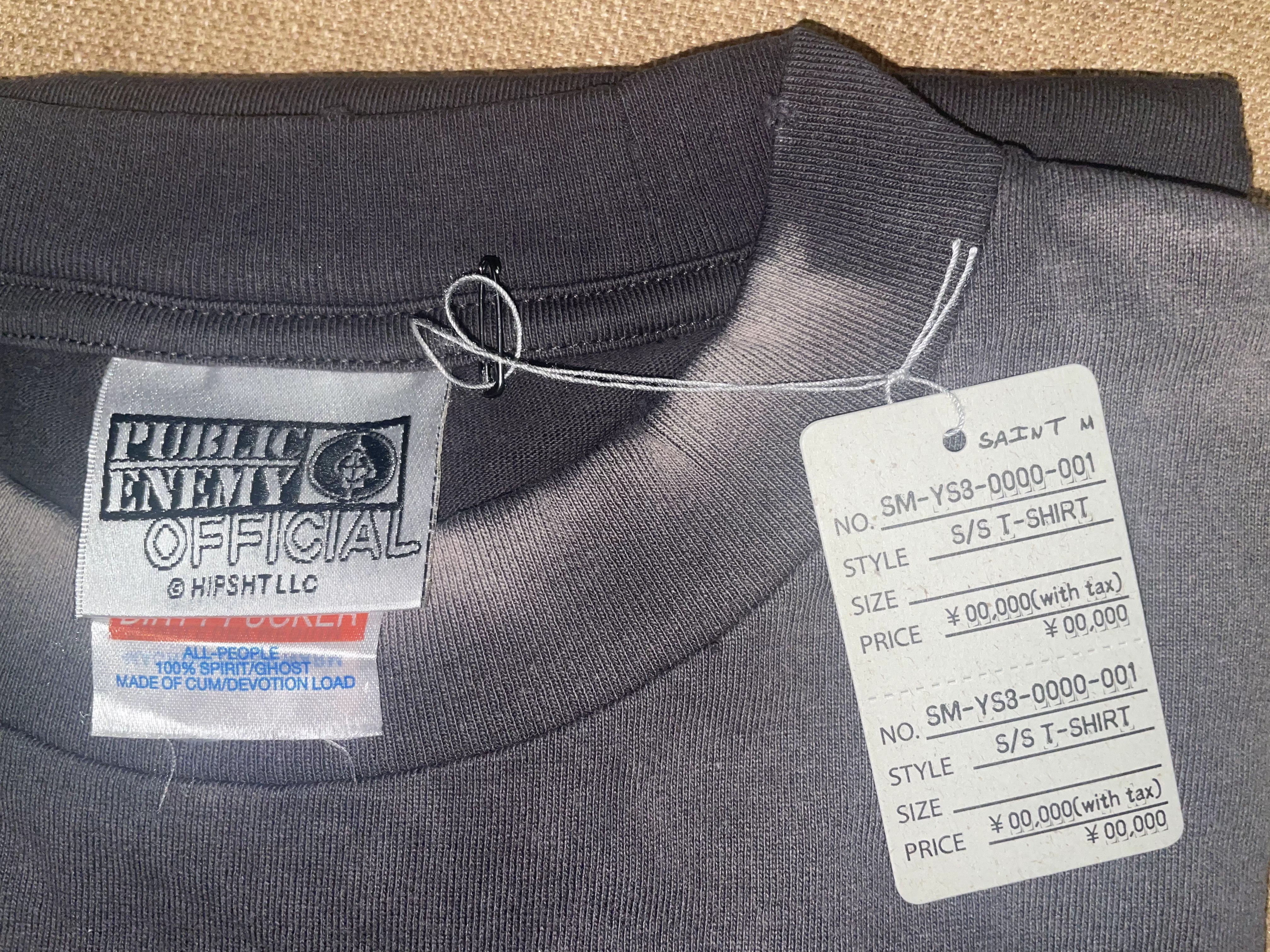 SAINT Mxxxxxx x Public Enemy SS Tee "Black" (SM-YS1-0000-C18）