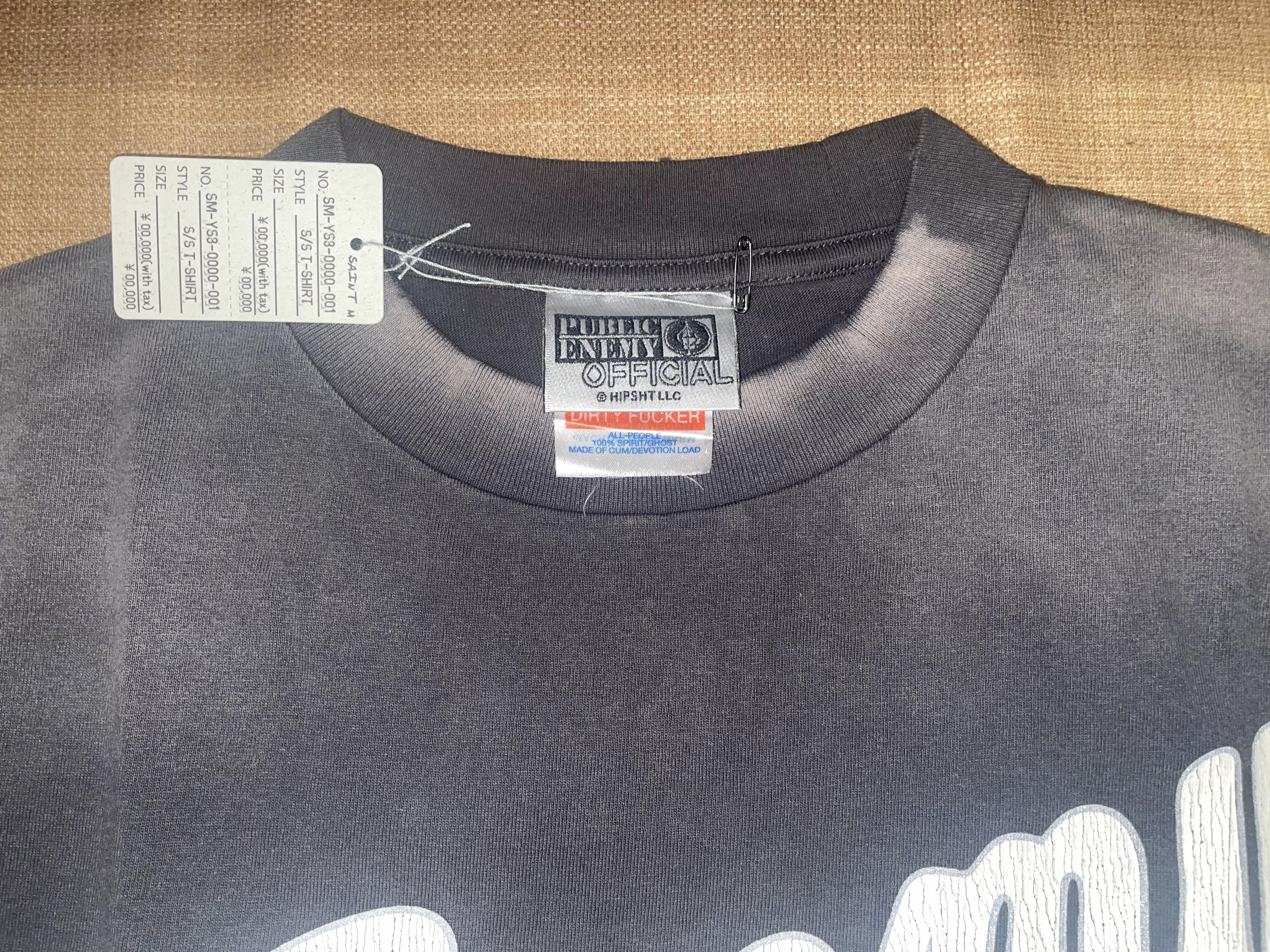 SAINT Mxxxxxx x Public Enemy SS Tee "Black" (SM-YS1-0000-C18）