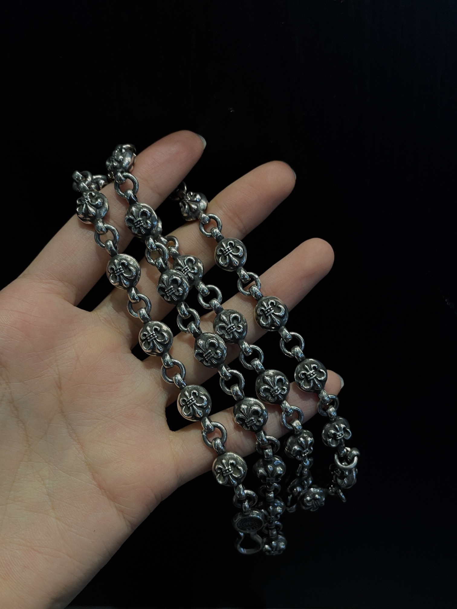 Chrome Hearts Cross Bead Necklace（CHROME HEARTS 397）