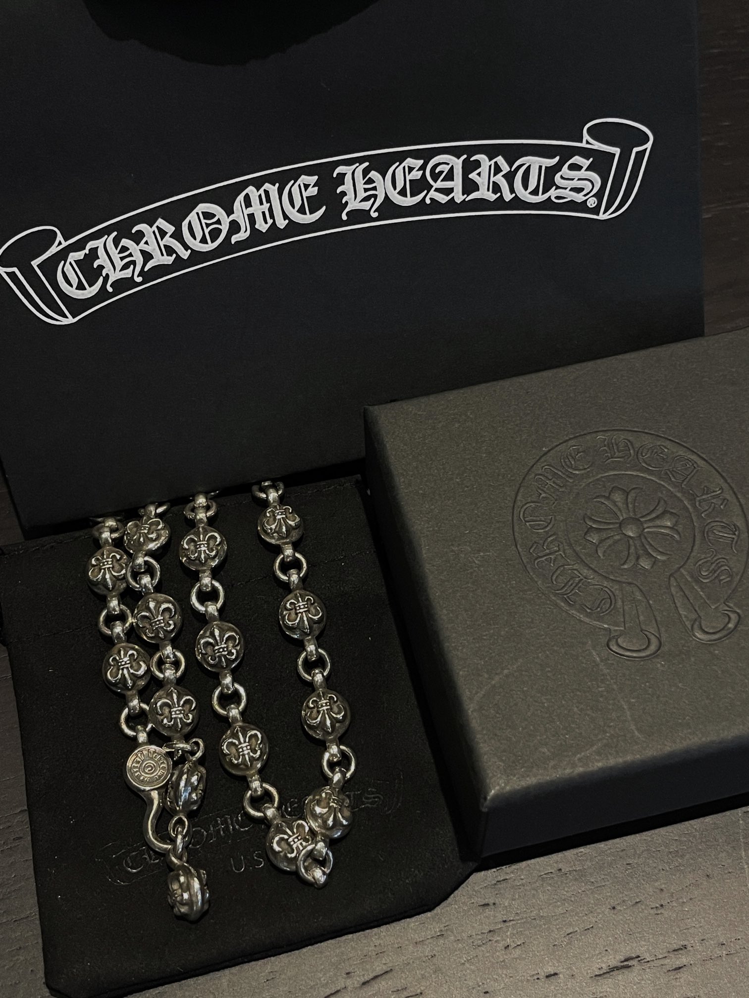 Chrome Hearts Cross Bead Necklace（CHROME HEARTS 397）