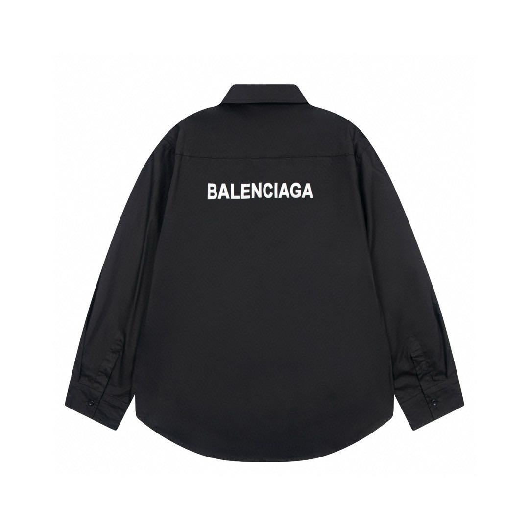 Balenciaga back lettering shirt(725377TYB181000）