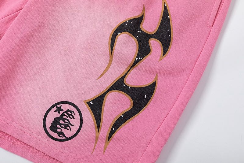 Hellstar x Complex Sports Flame Shorts 'Pink（HSBC002-PNK）