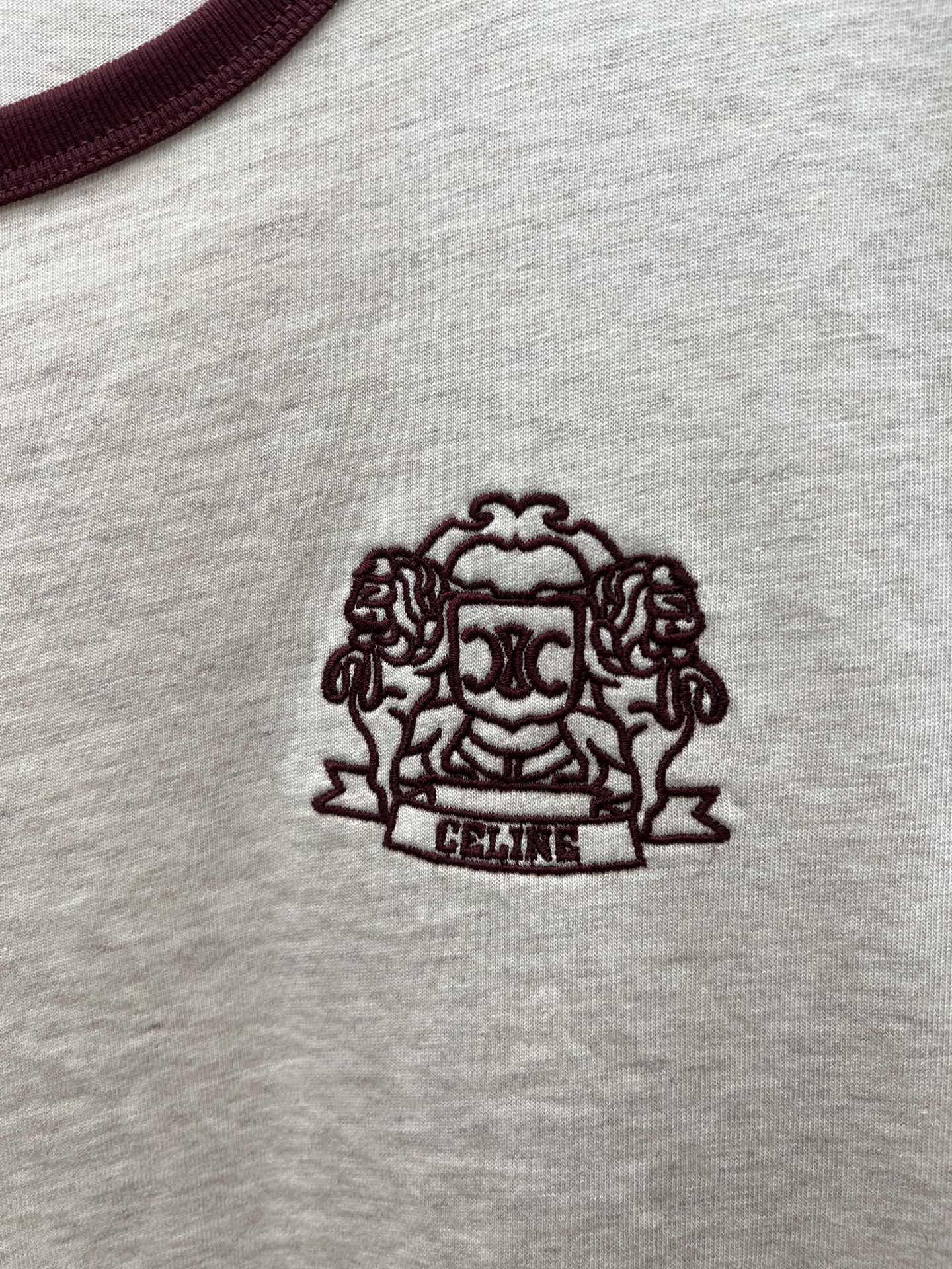 CELINE 70's blason t-shirt IN cotton jersey (RX09U507Z-GBE4）