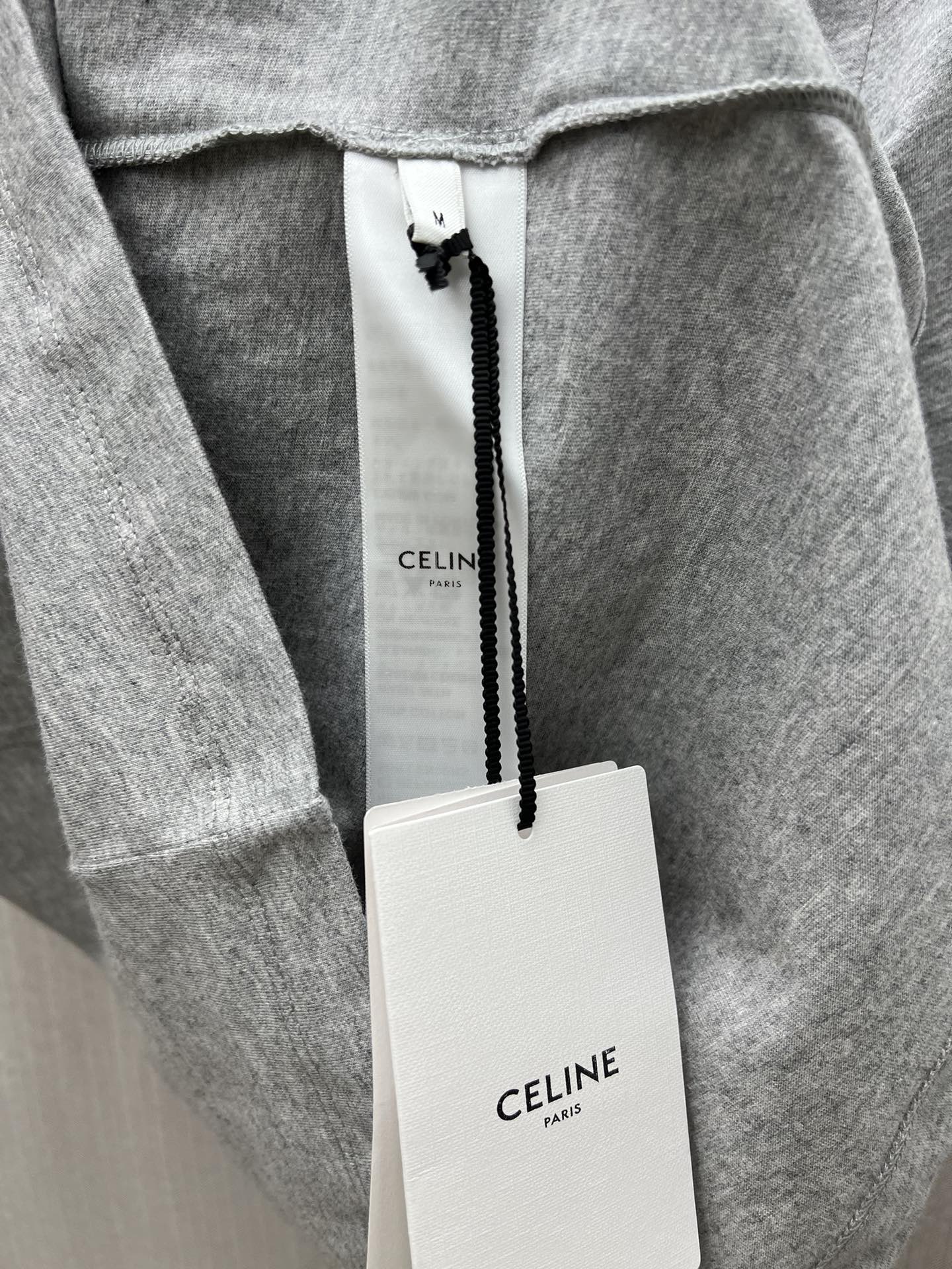 CELINE 70's blason t-shirt IN cotton jersey (RX09U507Z-GBE4）