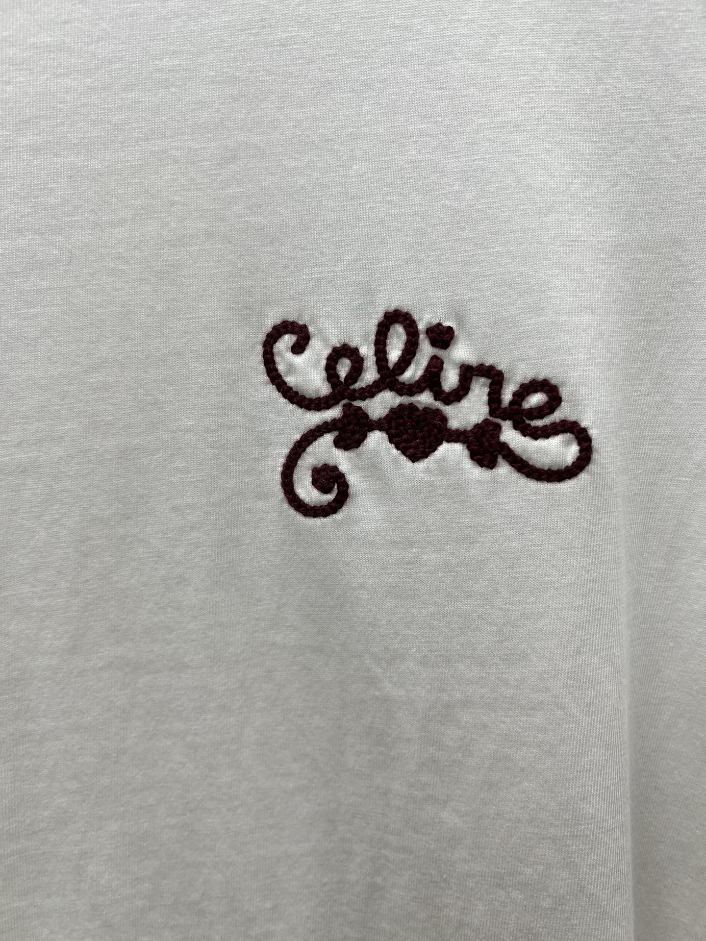 CELINE T-shirt in cotton jersey (RX0CV507Z-01WX）