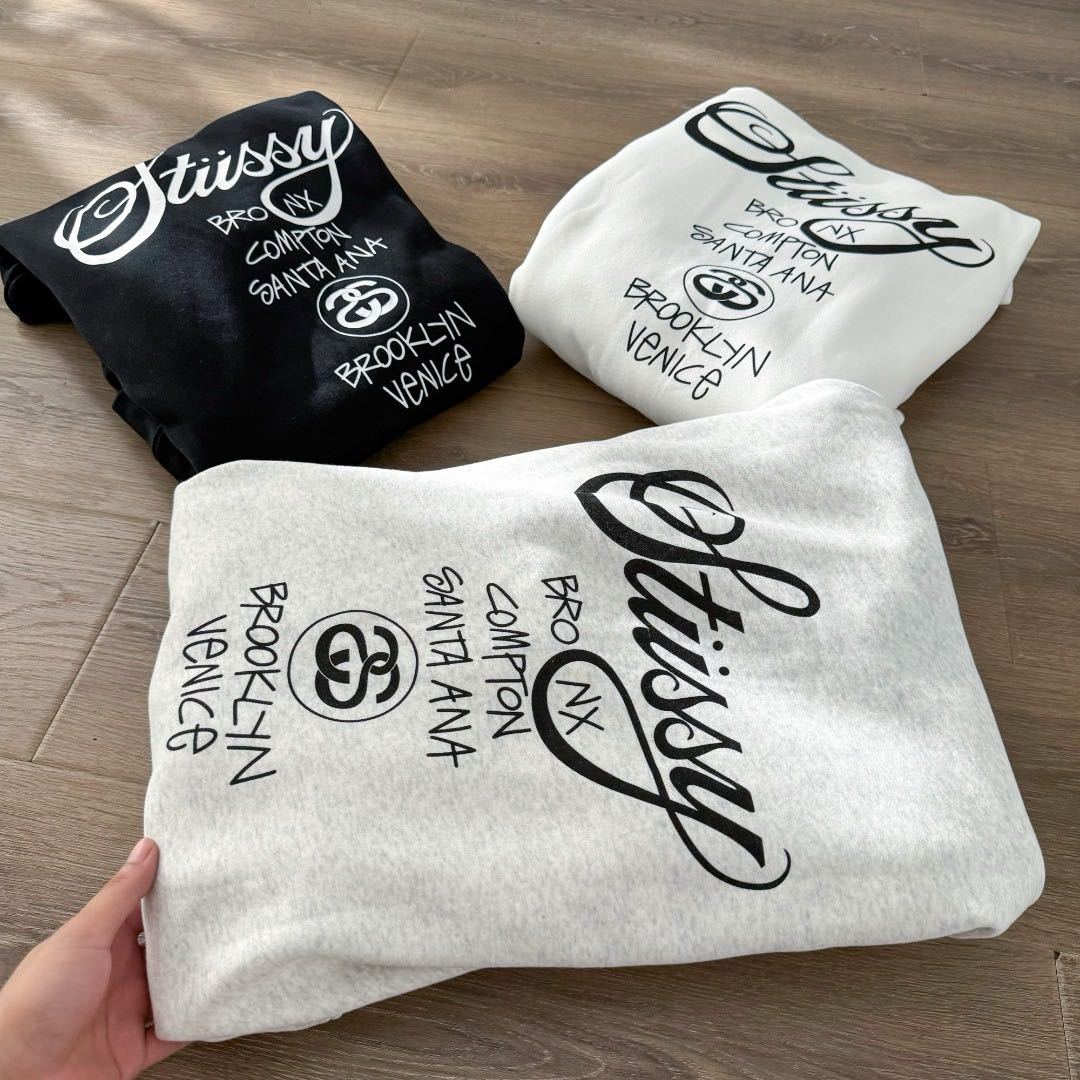 Stussy World Tour 2024 Zip Hoodie Black（3973860）