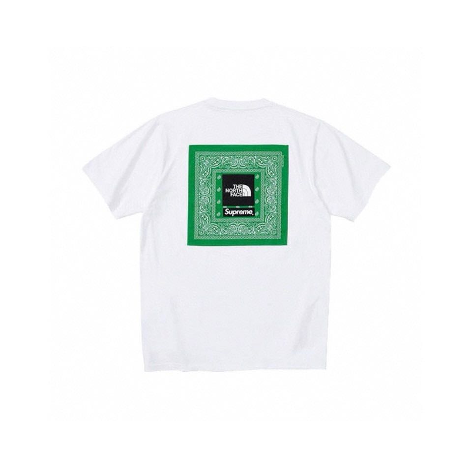 Supreme SS22 Week 16 x The North Face Bandana Tee Logo Tee (SUP-SS22-754）