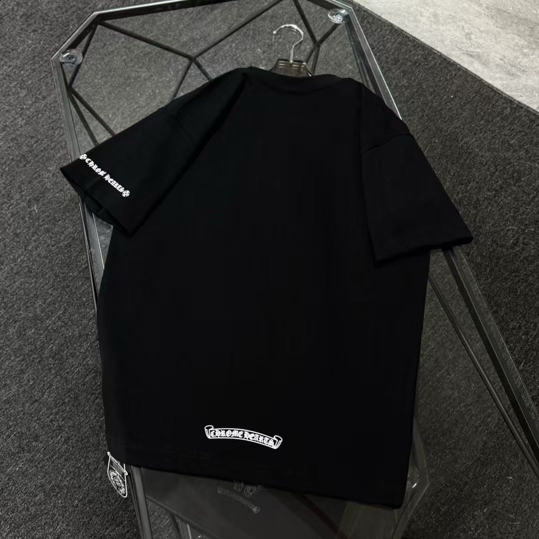 CHROME HEARTS NECK LOGO S/S TEE (CH-051）