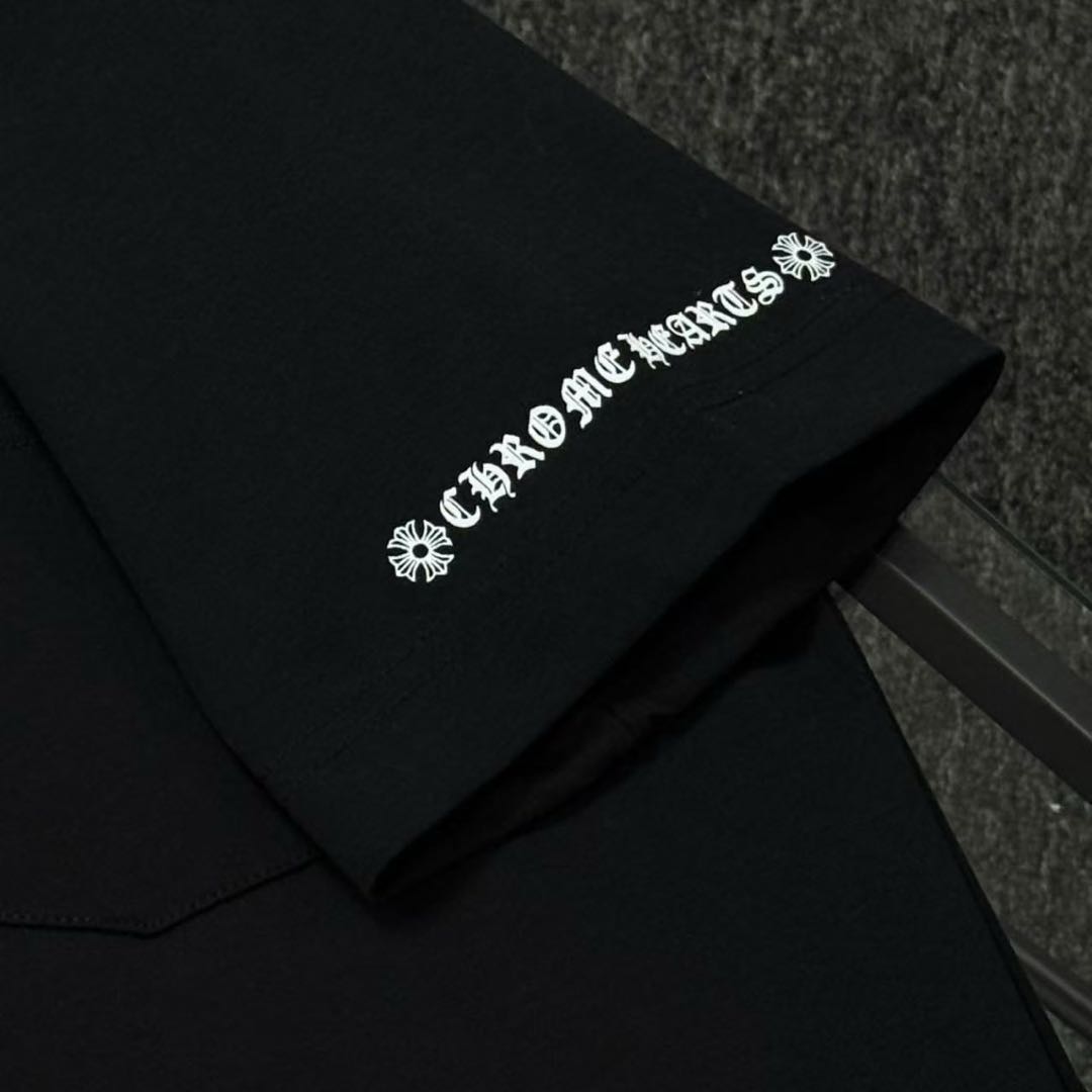 CHROME HEARTS NECK LOGO S/S TEE (CH-051）