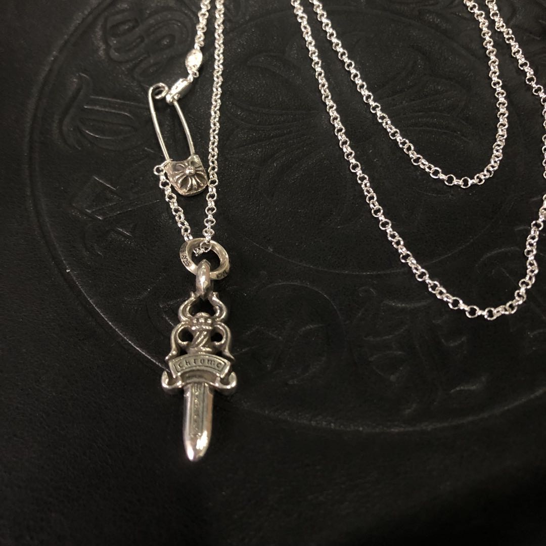 Chrome Heart Sword Brooch Necklace（CHROME HEARTS 408）