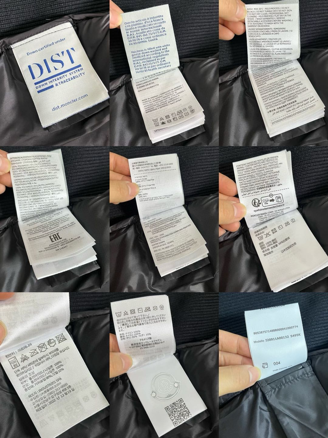 MONCLER Men's Logo Patch Knit Hooded Padding（G20919B50800A9340777）