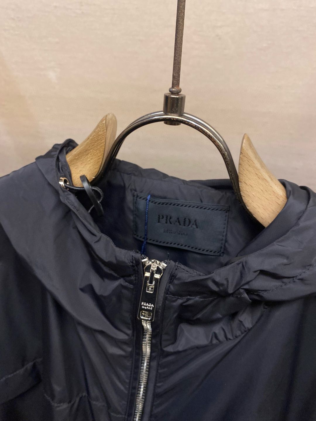 Prada K-Way Men's Hooded Trench Jacket (SGA466-106O-F0002）