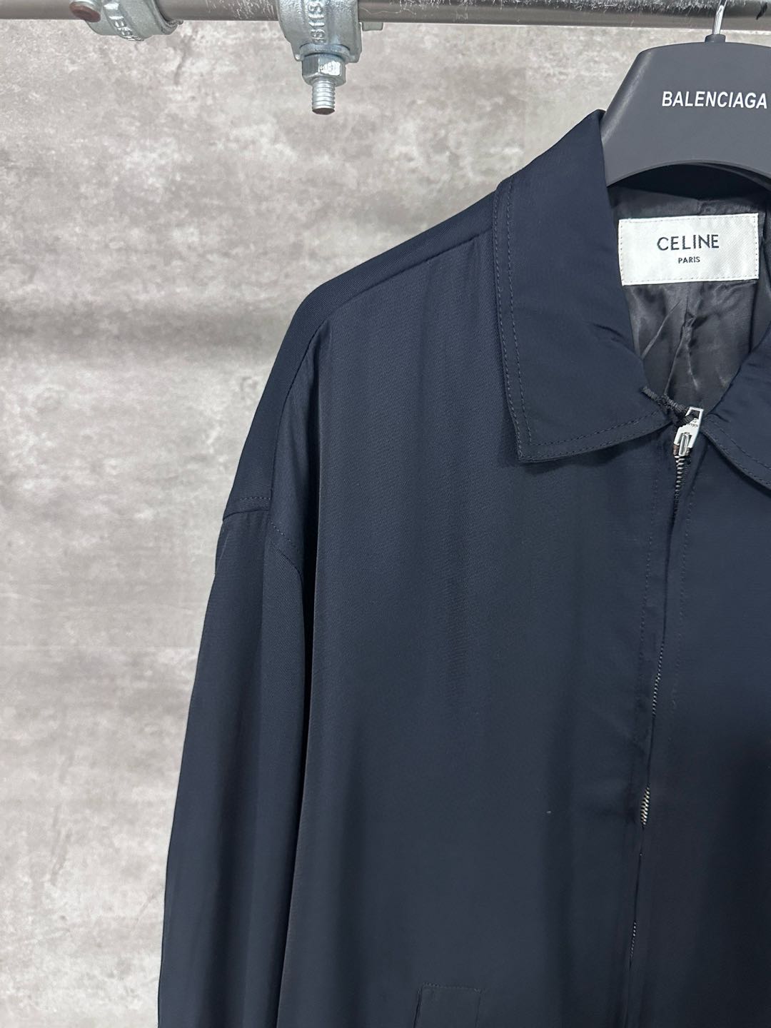 CELINE blouson jacket with triomphe embroidery (2W47B585X-07MR）