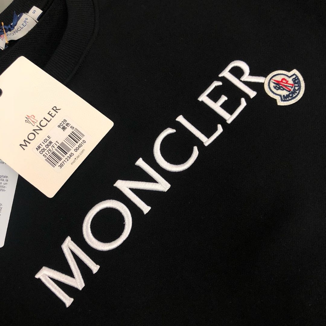 MONCLER lettering embroidered logo hoodie（MK9980）