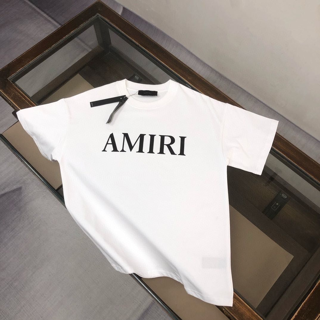 Amiri logo T-shirt (AMJYTE1073100）