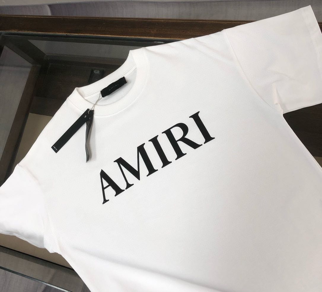 Amiri logo T-shirt (AMJYTE1073100）