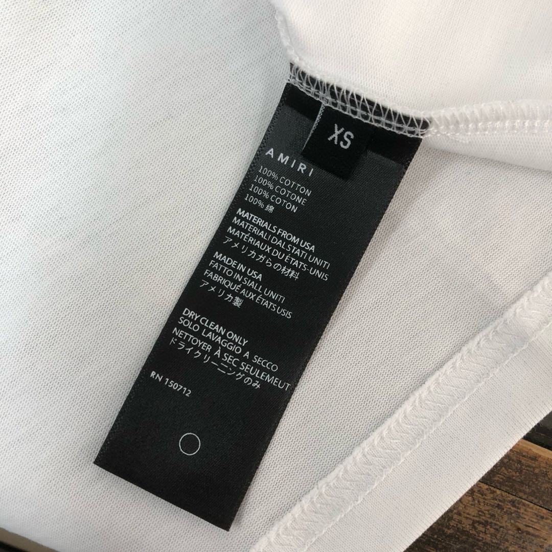 Amiri logo T-shirt (AMJYTE1073100）