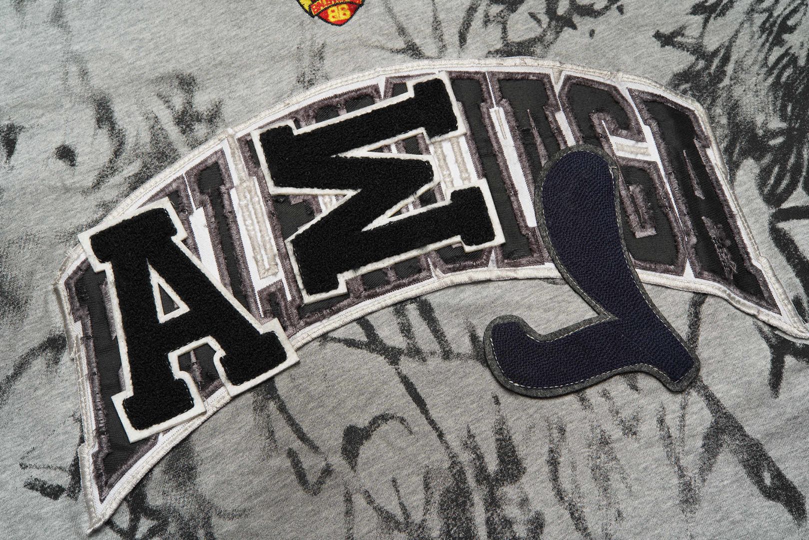 BALENCIAGA Skater T-shirt Oversized "Grey/Silver（739028TOVA71300）