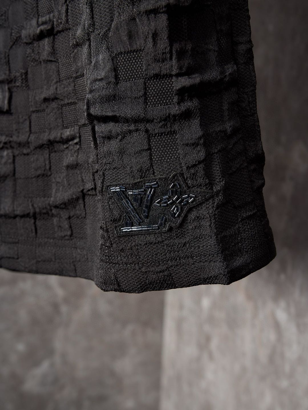 Louis Vuitton Graphic Jacquard Fluid Shorts Black（1AHCD8）