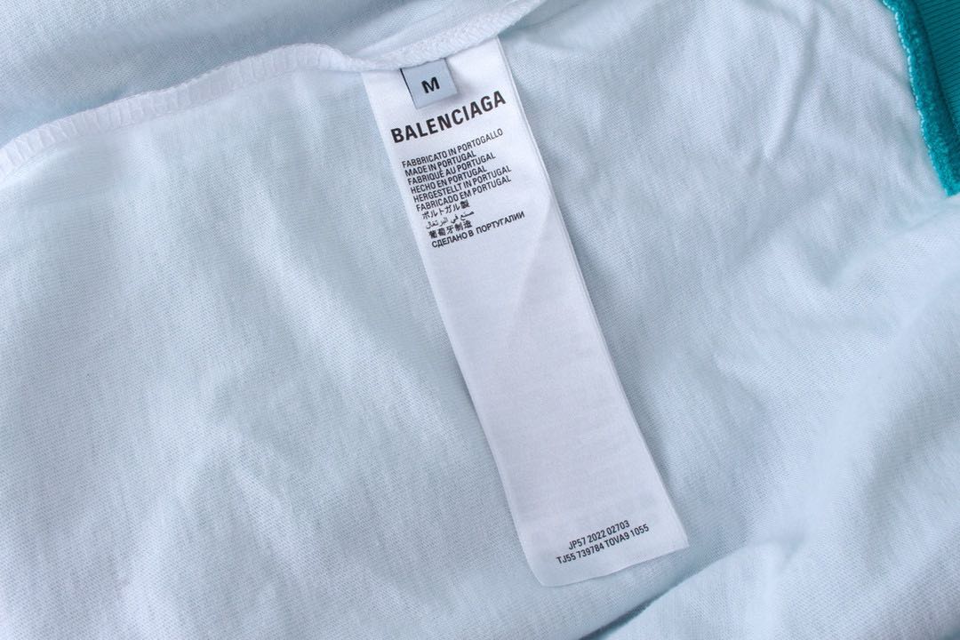 Balenciaga Caps Destroyed Hoodie Navy/White（659403TKVB64661）