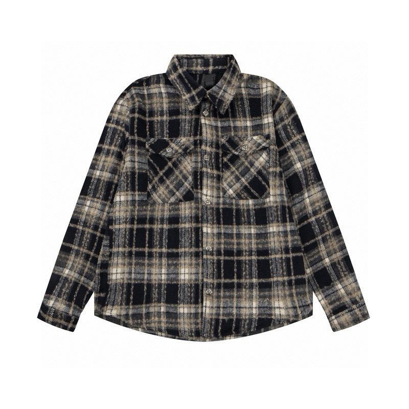 Chrome Hearts Cross Leather Patch Check Shirt Black (CH-20251007）